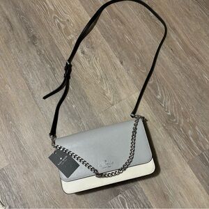 Kate Spade Gray and White Crossbody Bag
